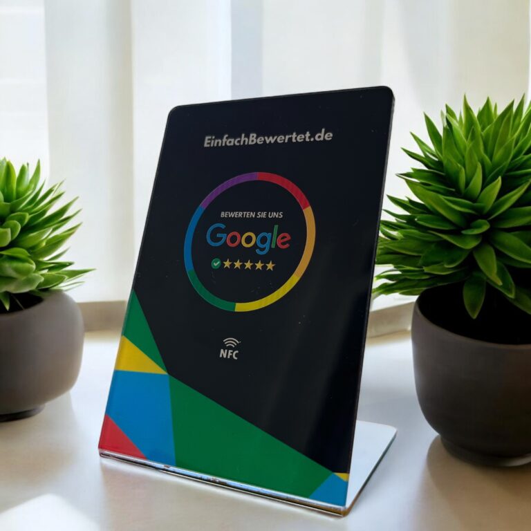 NFC Aufsteller für bessere Google Bewertungen: Praxisbeispiele und FAQs