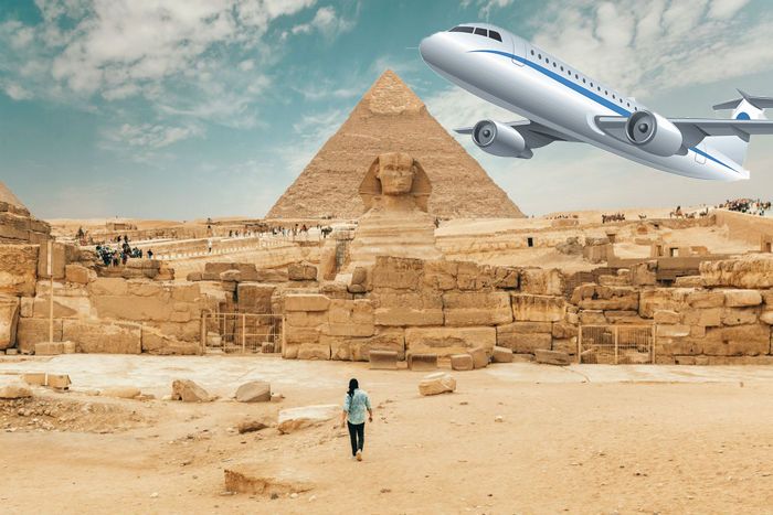 Hurghada Pyramiden Ausflug Flugzeug mit Papyrus-Workshop und Nilfahrt